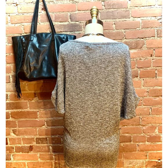 VELVET Silver Shimmer Drape Knit Top - Picture 5 of 7